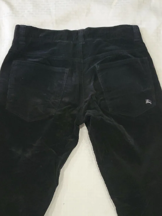 Burberry Black Label Men's Blue Straight Corduroy Jeans - Picture 12 of 15